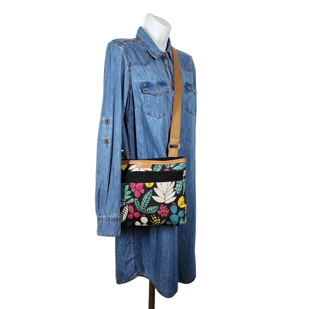 FOSSIL FLORAL CROSSBODY BAG